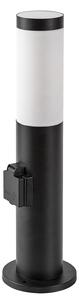 Rabalux BLACK TORCH záhradný stĺpik 77194, 1x zásuvka AC-230V