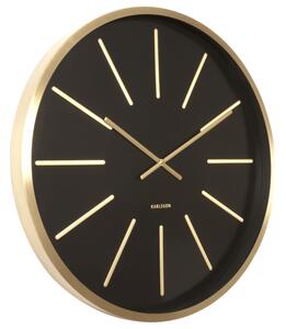 KARLSSON Nástenné hodiny Maxiemus – čierne ∅ 60 cm