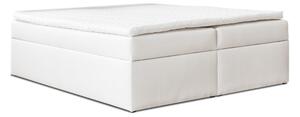 Čalúnená posteľ boxspring PHILIPPE , 180x200, biela