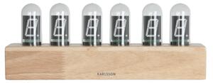 KARLSSON Stolné hodiny Cathode – drevené 28 × 7,5 × 11 cm
