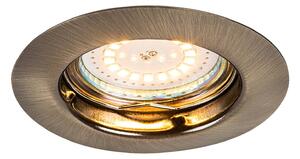 Rabalux LED zápustné bodové svietidlo Lite 3x3W | 720lm | 3000K | IP40 - set 3 svietidiel, bronz