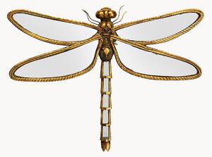 Zrkadlová nástenná dekorácia Dragonfly, Š 46 cm