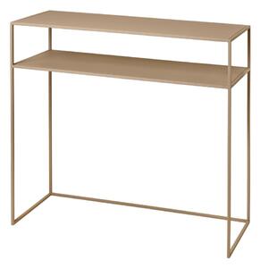 Béžový kovový konzolový stolík 35x85 cm Fera – Blomus