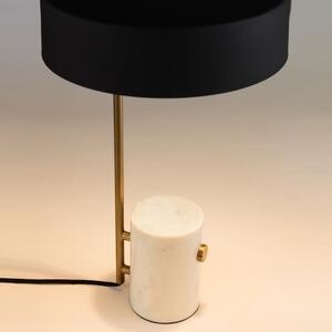 Bielo-čierna stolová lampa s kovovým tienidlom (výška 53 cm) Phant - Kave Home