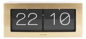 KARLSSON Zlaté preklápacie hodiny – Boxed black 37 × 17,5 × 9 cm