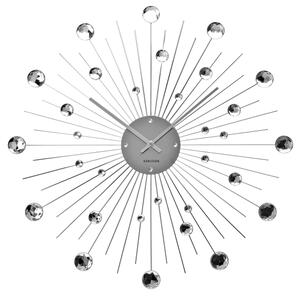 KARLSSON Nástenné hodiny Sunburst – veľké kryštály ∅ 50 cm