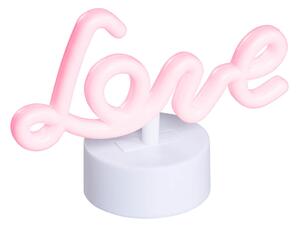 Neónová stolná lampa červená Love vrátane LED - Liebe
