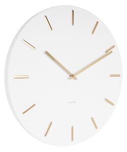 KARLSSON Nástenné hodiny Charm – biele 45 × 3,5 cm