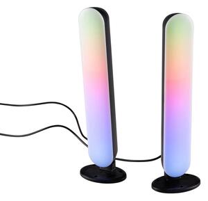 Neonová stolová lampa čierna vrátane stmievateľného RGB LED - Ninja