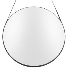 PRESENT TIME Okrúhle zrkadlo Balanced Round – čierne ∅ 47 cm