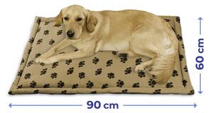 Svetlohnedý bavlnený pelech pre psov 60x90 cm - Maximex