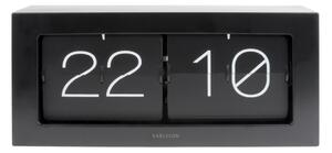 KARLSSON Stolné preklápacie hodiny – Boxed black 37 × 17,5 × 9 cm
