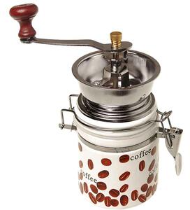 Mlynček na kávu Retro (ručný okrúhly keramický kávový mlynček)