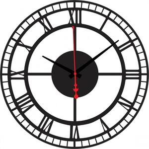 Nástenné hodiny kruhového tvaru s rímskymi číslicami I SENTOP X0073 aj čierne