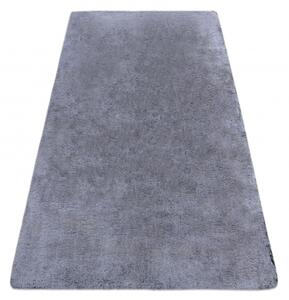 Moderný prateľný koberec LAPIN Shaggy, čierny/ slonová kosť