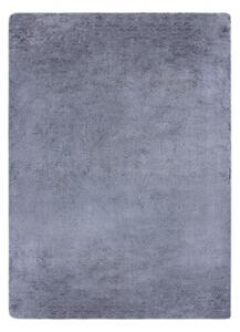 Moderný prateľný koberec LAPIN Shaggy, čierny/ slonová kosť