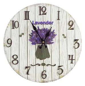 Nástenné hodiny Lavender (Hodiny na stenu levandula)