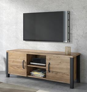 Moderný televízny stolík OKAL - appenzeller / čierny