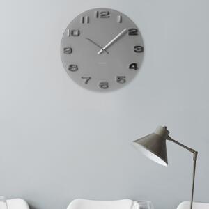 KARLSSON Nástenné hodiny Vintage kulaté – šedé ∅ 35 cm