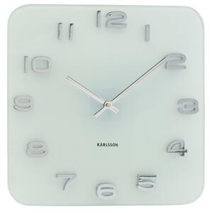 KARLSSON Nástenné hodiny Vintage – sklenené 35 × 35 cm