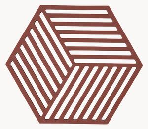 Silikónové podložky pod poháre Hexagon, 6 ks