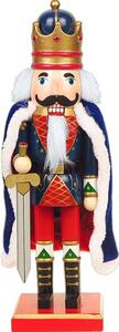 Luskáčik kráľ s mečom 39cm (Figúrka vianočného Luskáčika na Vianoce)