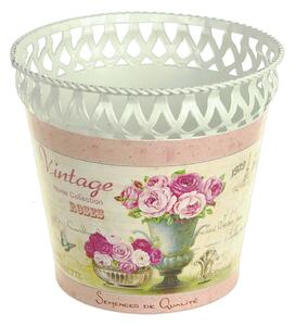 Kvetináč Vintage dekorácia (Dekorácie do záhrady, na terasu, balkón)