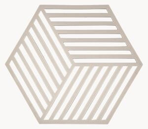 Silikónové podložky pod poháre Hexagon, 6 ks