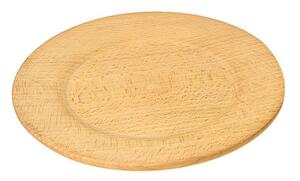 Drevený tanier 22cm (drevený tanier na halušky, drevo neošetrované žiadnym náterom)