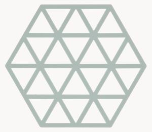 Silikónové podložky pod poháre Triangles, 6 ks