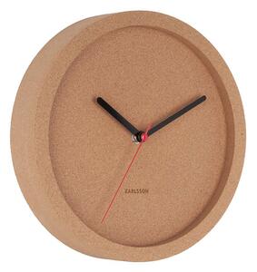 KARLSSON Nástenné korkové hodiny Tom ∅ 26 × 5 cm