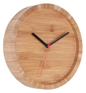 KARLSSON Nástenné bambusové hodiny Tom ∅ 26 × 5 cm