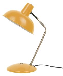 LEITMOTIV Stolná žltá lampa Hood metal 37,5 cm, stínidlo ∅ 19,5 cm