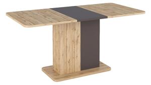 SIG Rozkladací jedálenský stôl NEXT 110(145)x68x75 dub wotan/hnedý