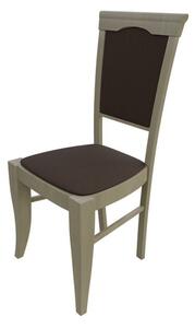 Čalúnená jedálenská stolička MOVILE 1 - dub sonoma / tmavá hnedá 1