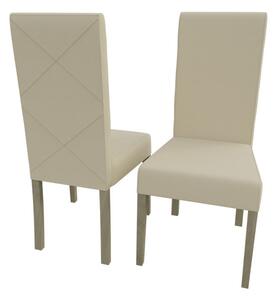 Jedálenská stolička MOVILE 4 - dub sonoma / béžová eko koža