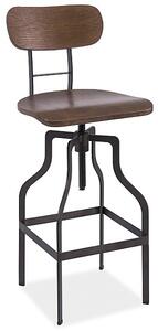 SIGNAL SIG Barová stolička DROP tmavý orech/grafit