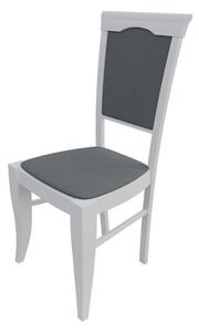 Čalúnená jedálenská stolička MOVILE 1 - biela / šedá 1