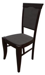 Čalúnená jedálenská stolička MOVILE 1 - orech / tmavá hnedá 2