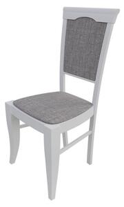 Čalúnená jedálenská stolička MOVILE 1 - biela / šedá 2