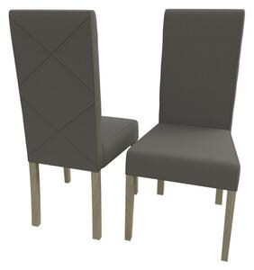 Jedálenská stolička MOVILE 4 - dub sonoma / šedá eko koža