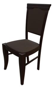 Čalúnená jedálenská stolička MOVILE 1 - orech / tmavá hnedá 1