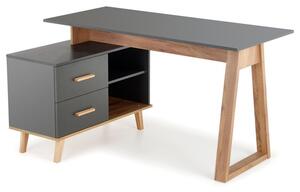 Písací stôl SIRGAU XL dub wotan/antracitová