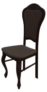 Čalúnená jedálenská stolička MOVILE 11 - orech / tmavá hnedá 1