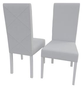 Jedálenská stolička MOVILE 4 - biela / biela eko koža