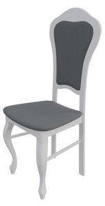 Čalúnená jedálenská stolička MOVILE 11 - biela / šedá 1
