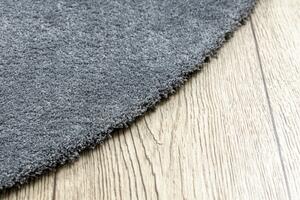 Moderný okrúhly koberec LATIO 71351070, prateľný, sivý