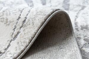 Moderný koberec REBEC strapce 51193A Vlny, Mramor vintage, krémovo / sivý