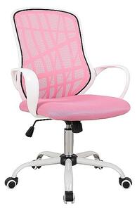 SIGNAL SIG Detská otočná stolička DExTER ružová/biela