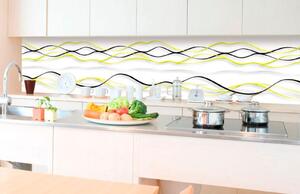 Samolepiaca fototapeta do kuchyne abstraktné vlny